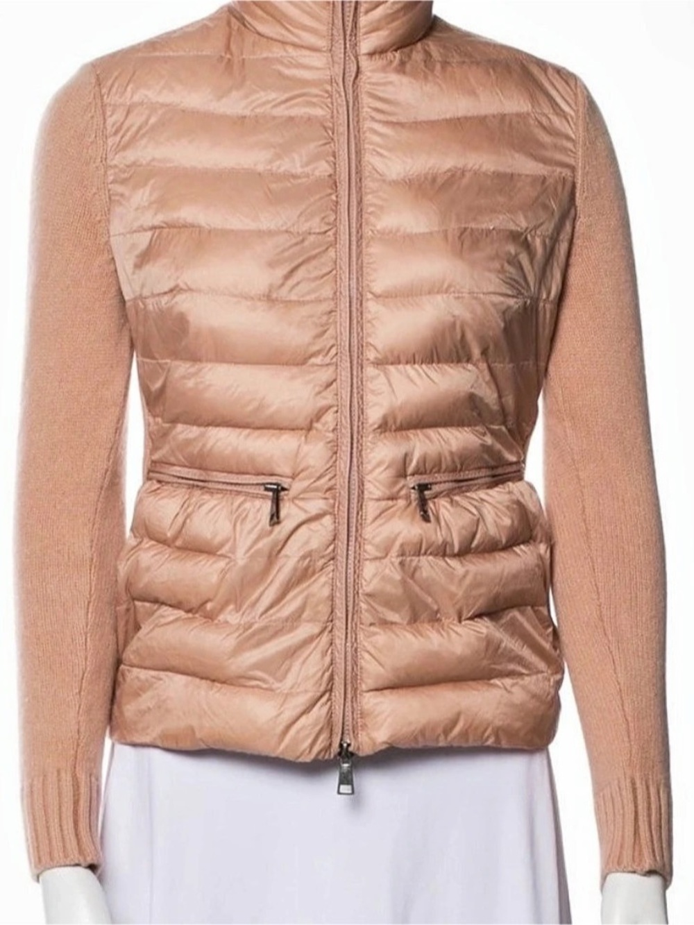 Moncler Maglia Tricot Down-Front Cardigan Jacket
